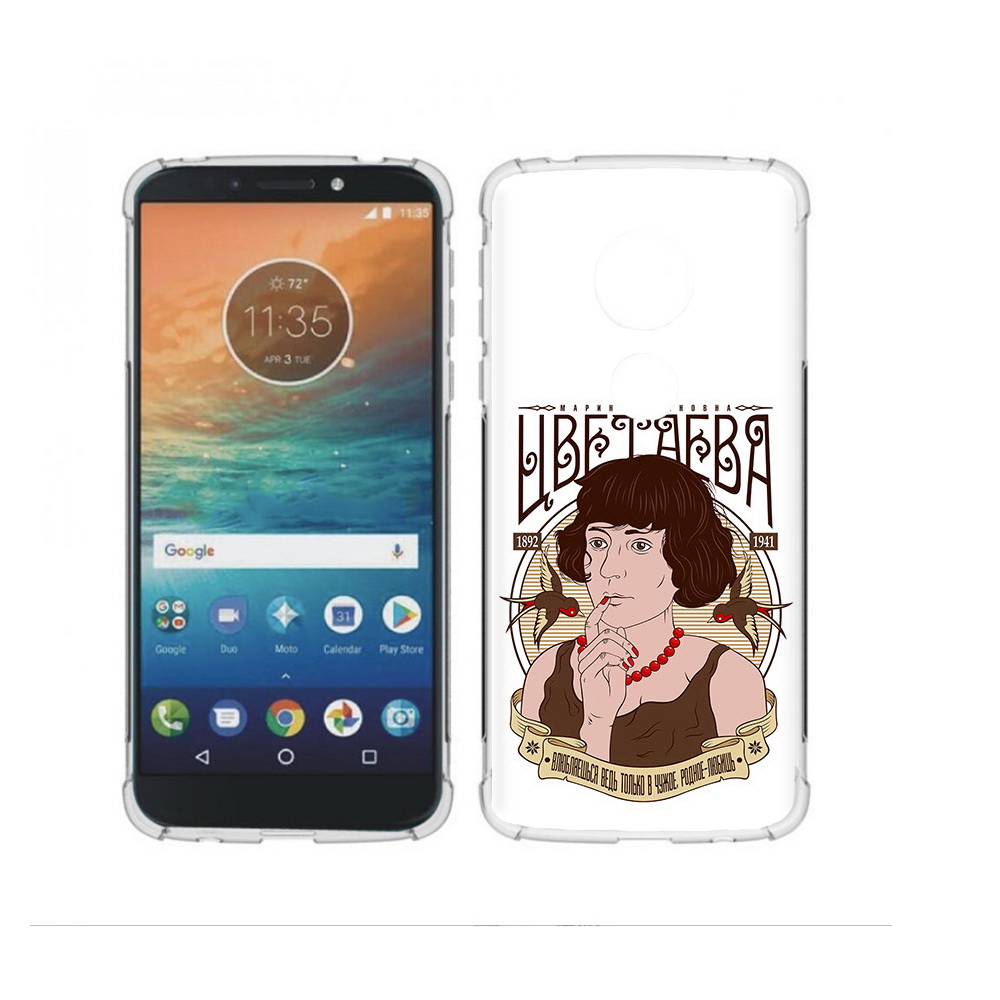 

Чехол MyPads Tocco для Motorola Moto G4 Play Цветаева (PT115793.374.197), Прозрачный, Tocco