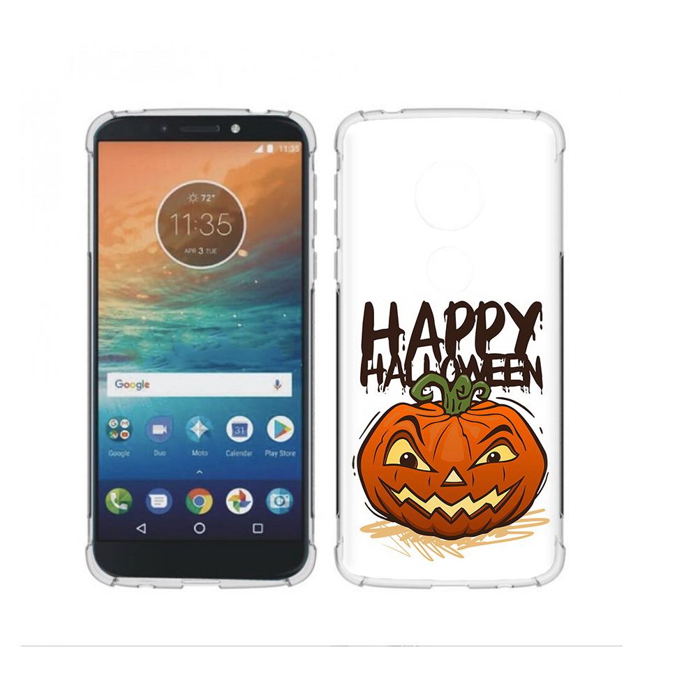 

Чехол MyPads Tocco для Motorola Moto G4 Play Хэллоуин счастливый (PT115793.374.195), Прозрачный, Tocco