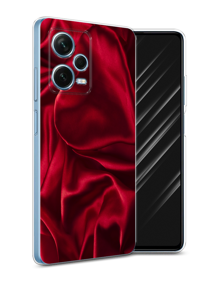 

Чехол Awog для Xiaomi Redmi Note 12 Pro Plus "Текстура красный шелк", 317150-3