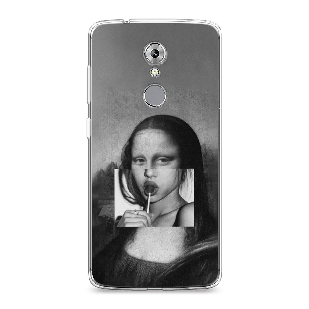

Чехол Awog на ZTE Axon 7 / ЗТЕ Axon 7 "Mona Lisa sucking lollipop", Разноцветный, 131450-9
