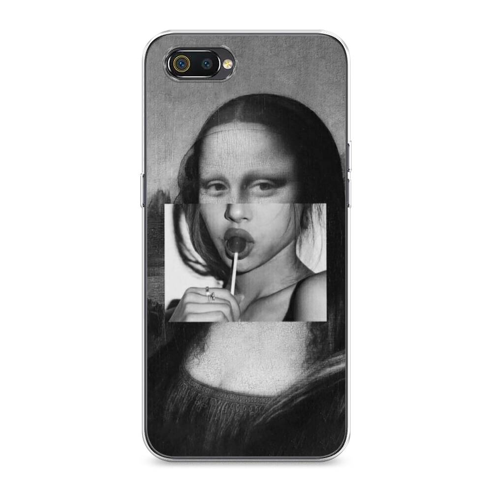 

Чехол Awog на Realme C2 "Mona Lisa sucking lollipop", Разноцветный, 251150-9