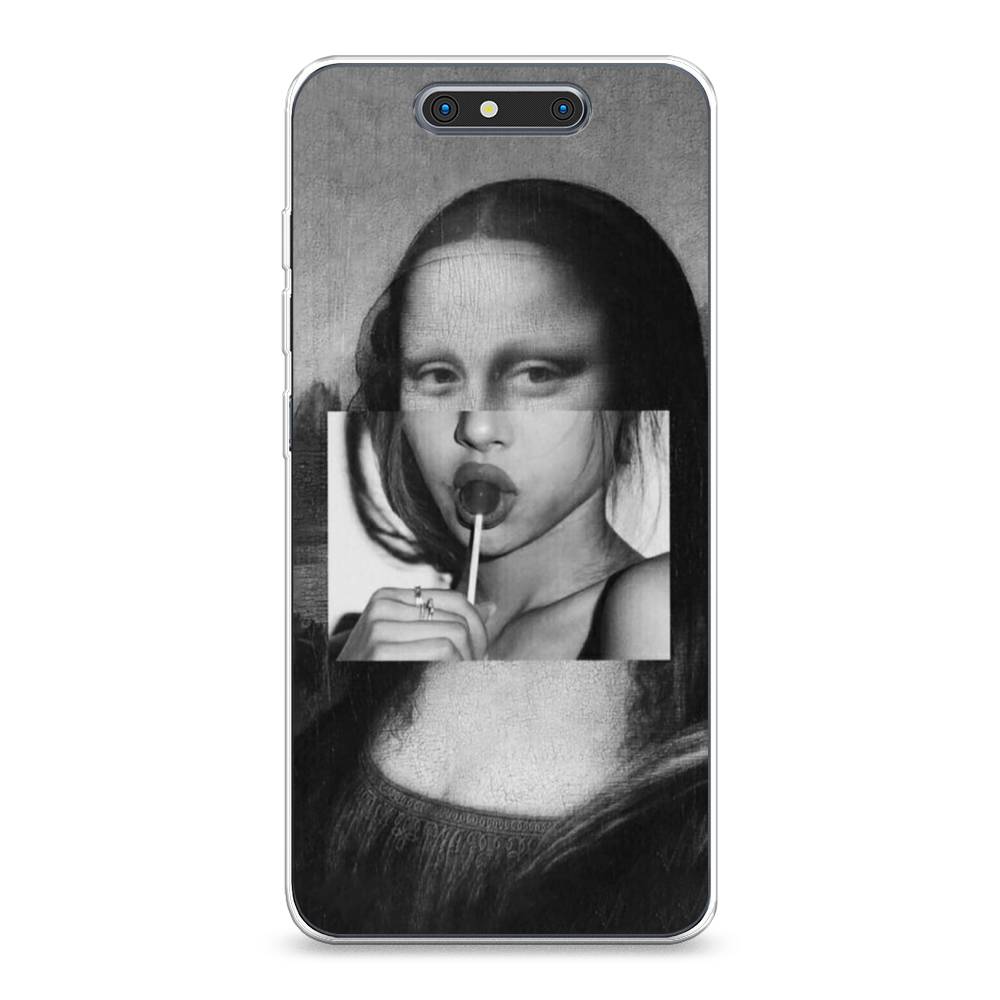 фото Чехол awog "mona lisa sucking lollipop" для zte blade v8