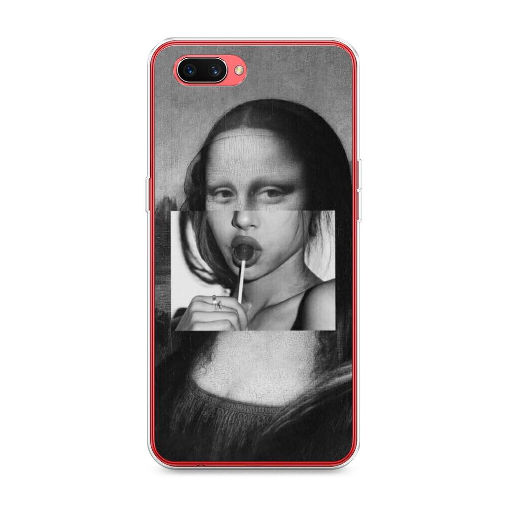 

Чехол Awog на Oppo A3s "Mona Lisa sucking lollipop", Разноцветный, 250650-9