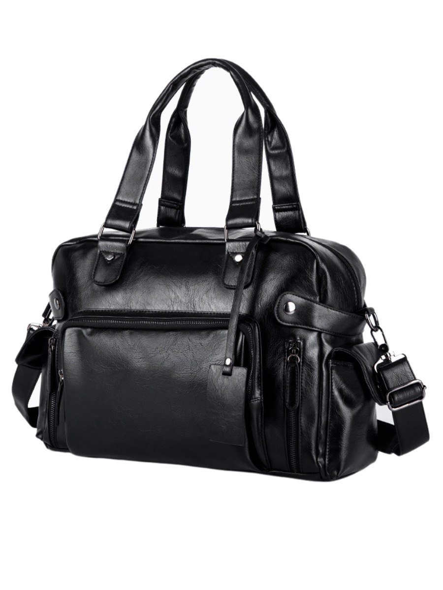 Дорожная сумка унисекс CARLOTTY W4011 черная, 31х43х12 см