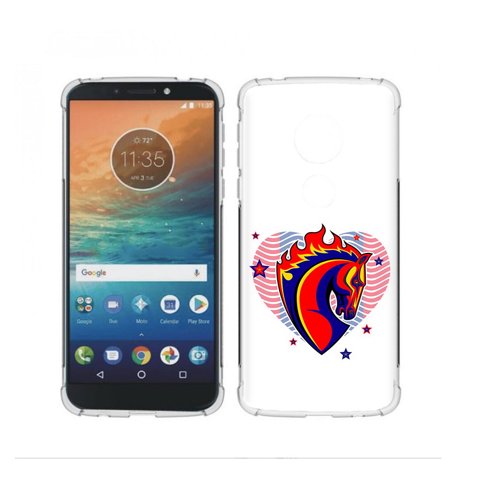 

Чехол MyPads Tocco для Motorola Moto G4 Play ФК ЦСЛ Лошадь (PT115793.374.180), Прозрачный, Tocco