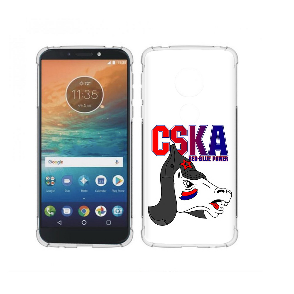 

Чехол MyPads Tocco для Motorola Moto G4 Play ФК ЦСК лошадка россия (PT115793.374.179), Прозрачный, Tocco