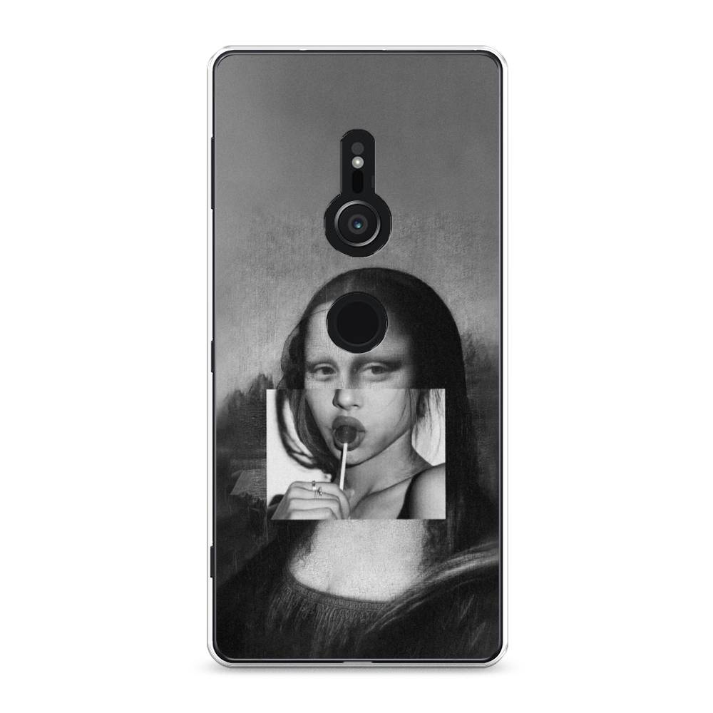 

Чехол Awog на Sony Xperia XZ2 "Mona Lisa sucking lollipop", Разноцветный, 52850-9