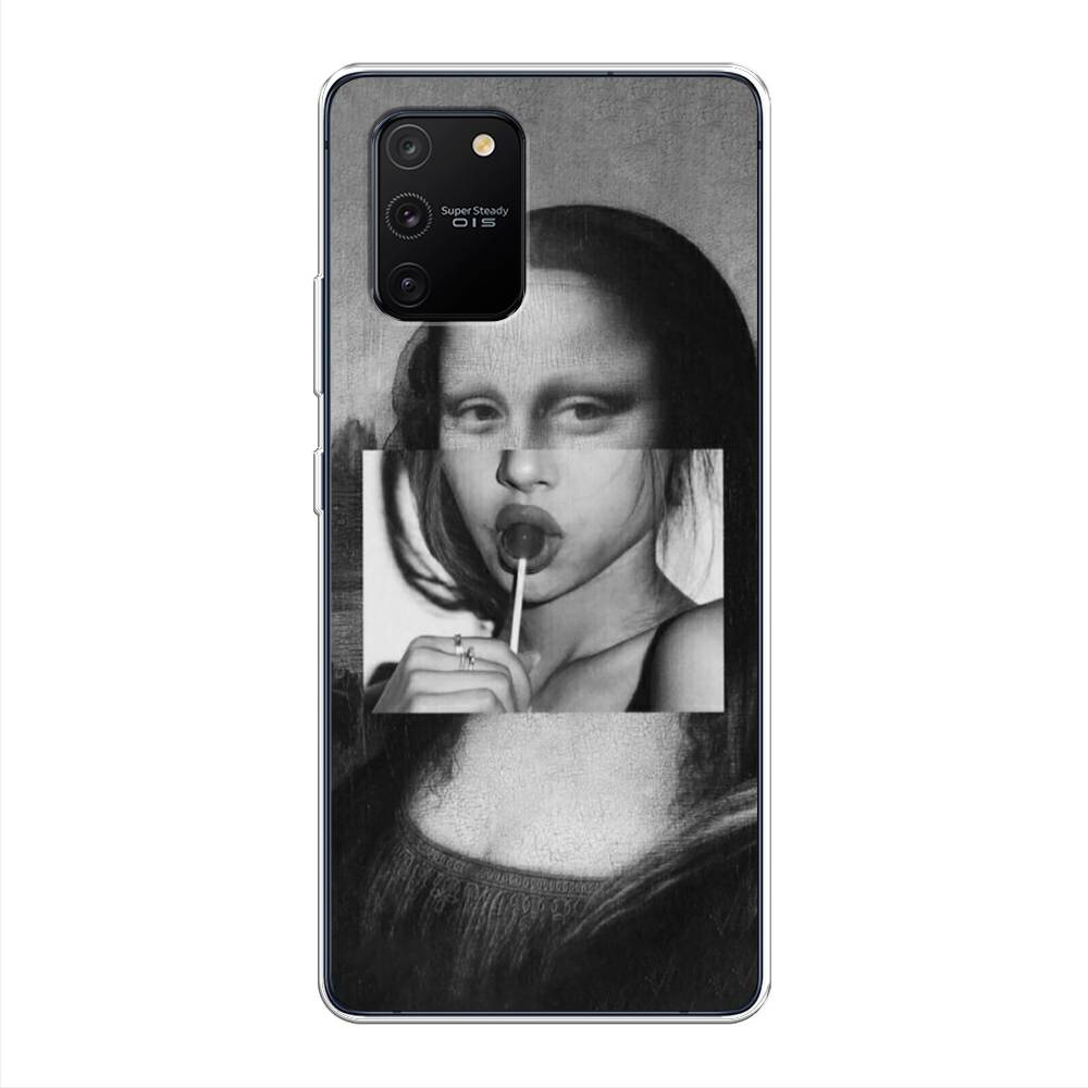 

Чехол Awog на Samsung Galaxy S10 Lite / Самсунг S10 Lite "Mona Lisa sucking lollipop", Разноцветный, 210050-9