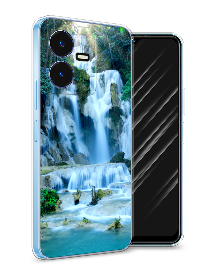 

Чехол Awog на Vivo Y22 / Виво Y22 "Водопад 8", Голубой;зеленый, 267550-4