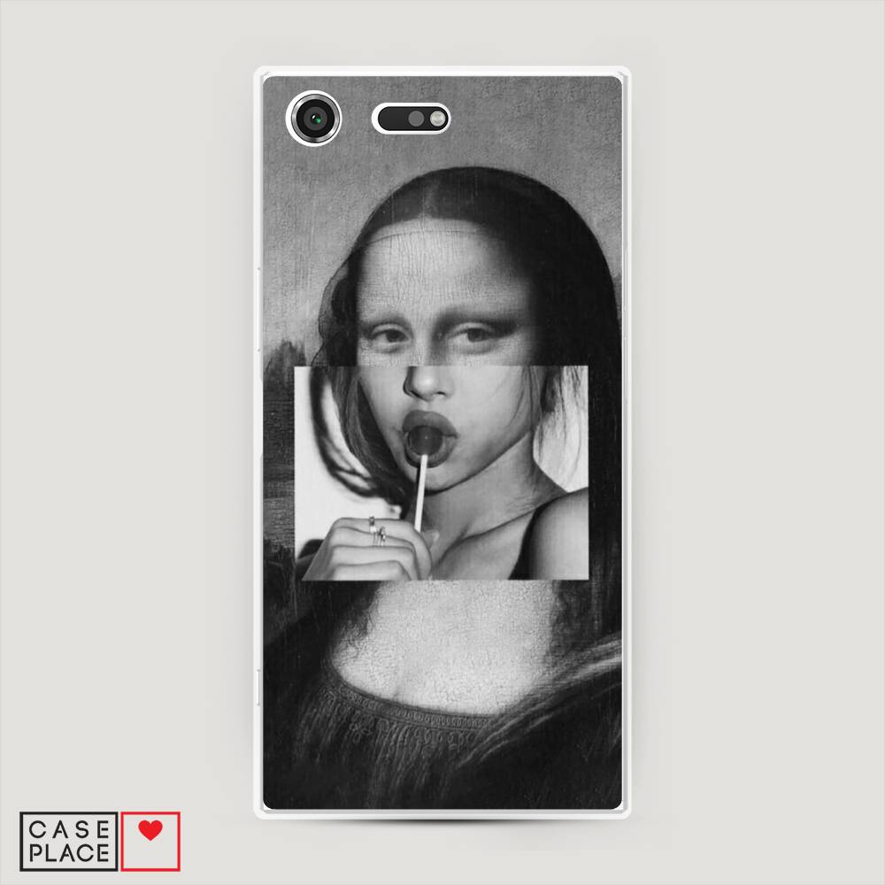 

Чехол Awog на Sony Xperia XZ Premium "Mona Lisa sucking lollipop", Разноцветный, 52450-9
