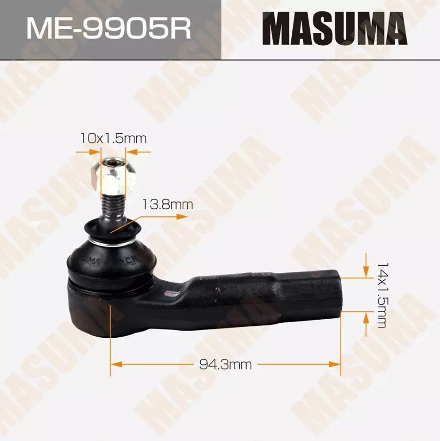 

Наконечник рулевой тяги Mazda 2 03- RH Masuma ME-9905R