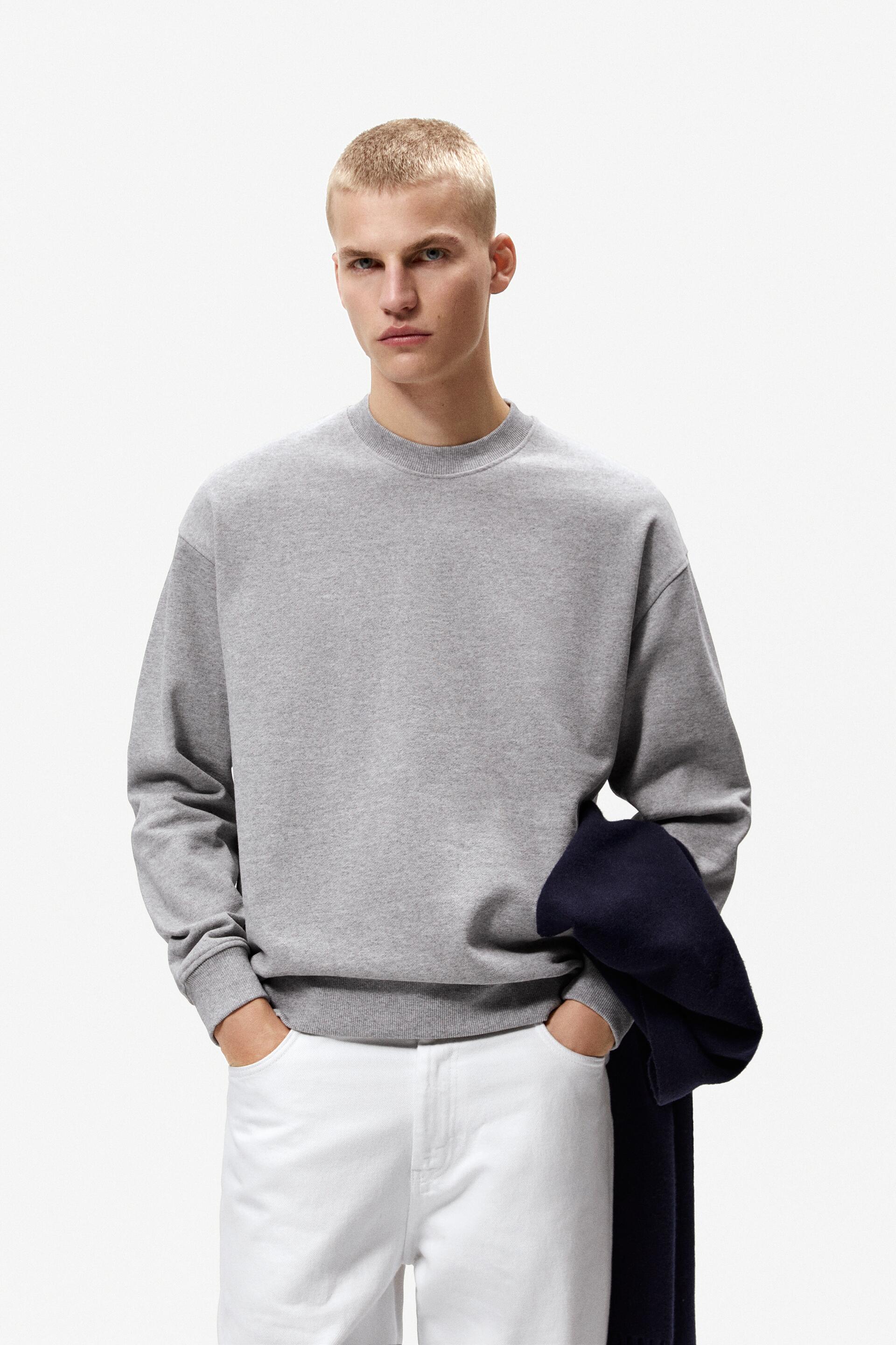 

Свитшот мужской ZARA 00761404 серый S (доставка из-за рубежа), 00761404