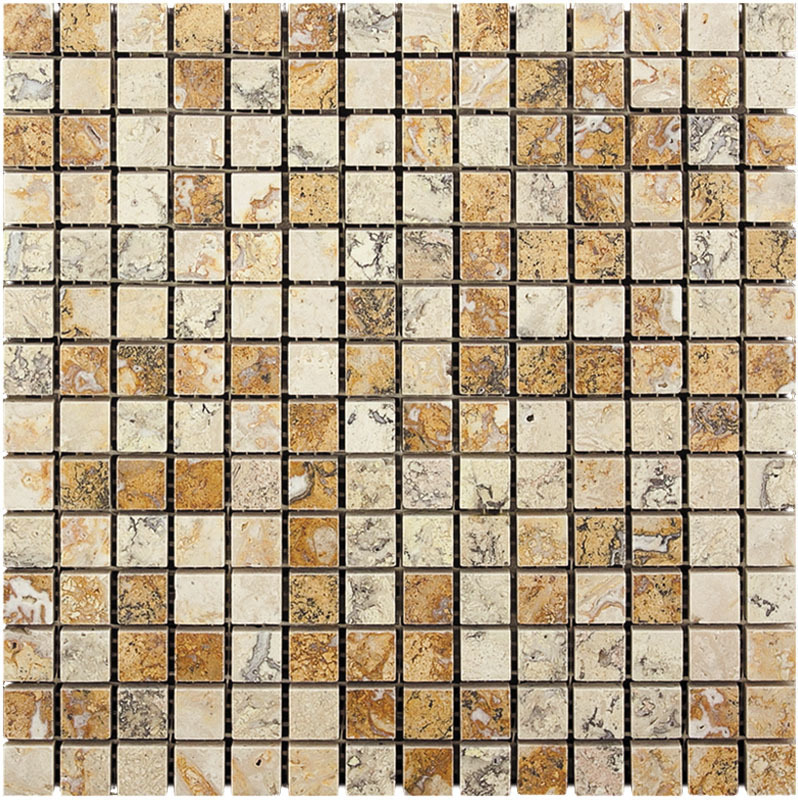 фото Мозаика из травертина natural adriatica бежевый квадрат 7m091-20p