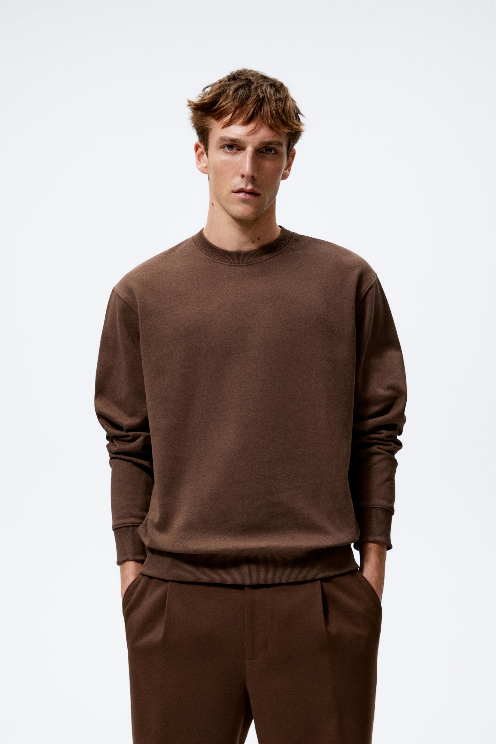 

Свитшот мужской ZARA 00761332 коричневый M (доставка из-за рубежа), 00761332