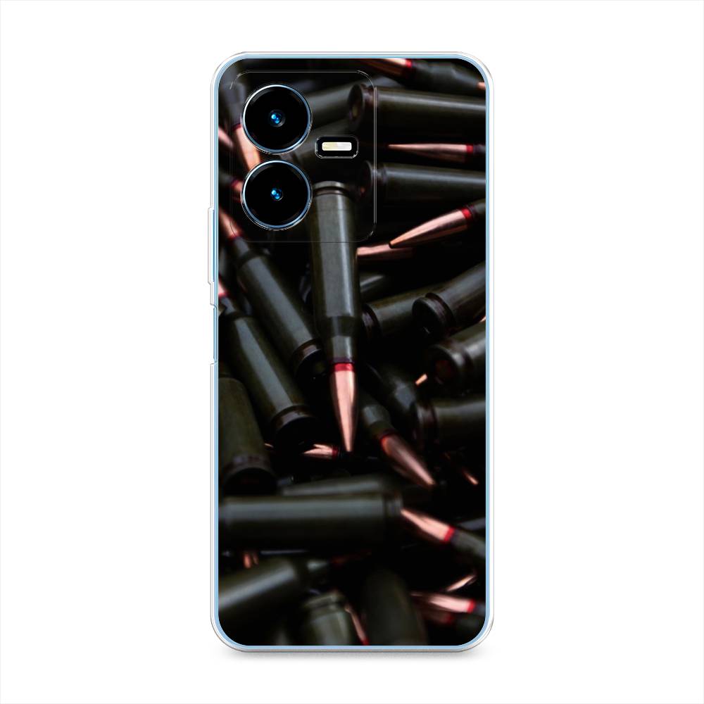

Чехол Awog на Vivo Y22 / Виво Y22 "Пули черные", Черный;коричневый, 267550-5