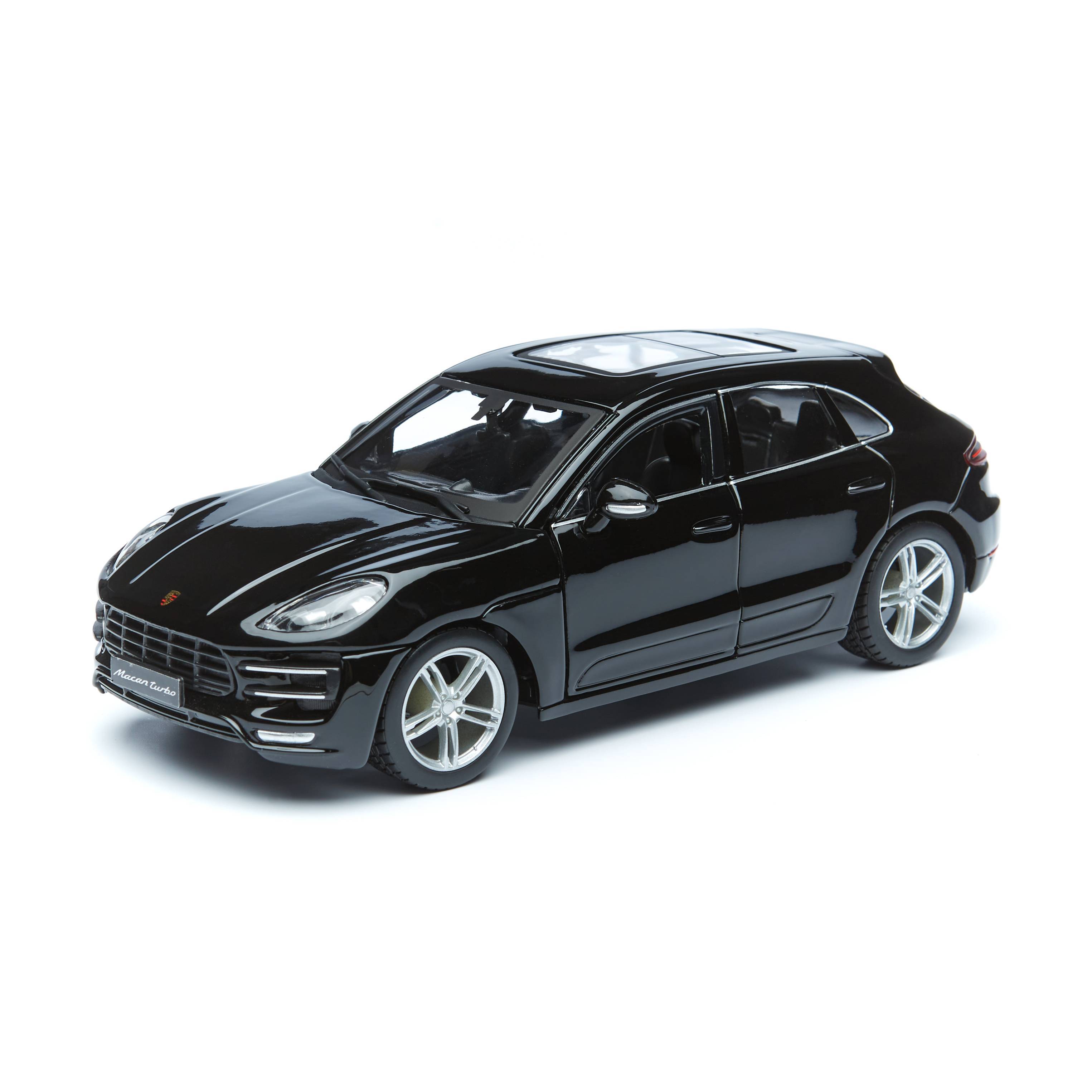 фото Машинка металлическая bburago porsche macan, 1:24, чёрный