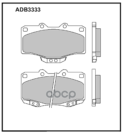 

Колодки передние toyota 4runner/lc 80/lc prado (j90) allied nippon adb 3333