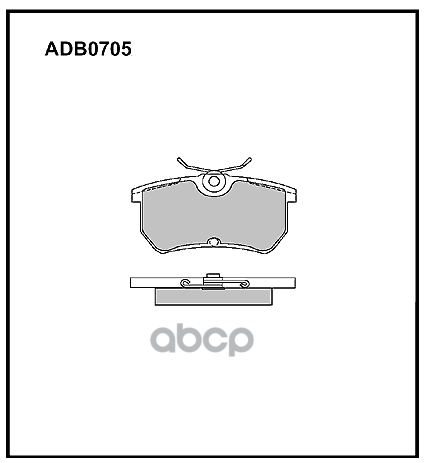 

Колодки задние ford focus i 9804 allied nippon adb 0705