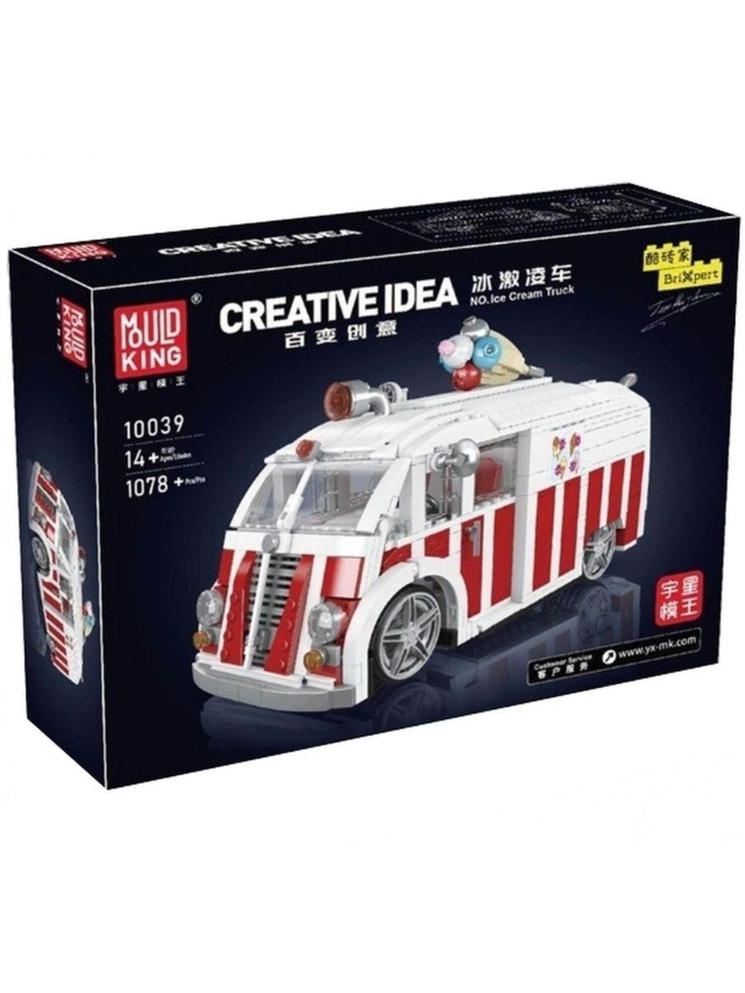 

Конструктор MOULD KING 10039 Ice Cream Truck, 10039