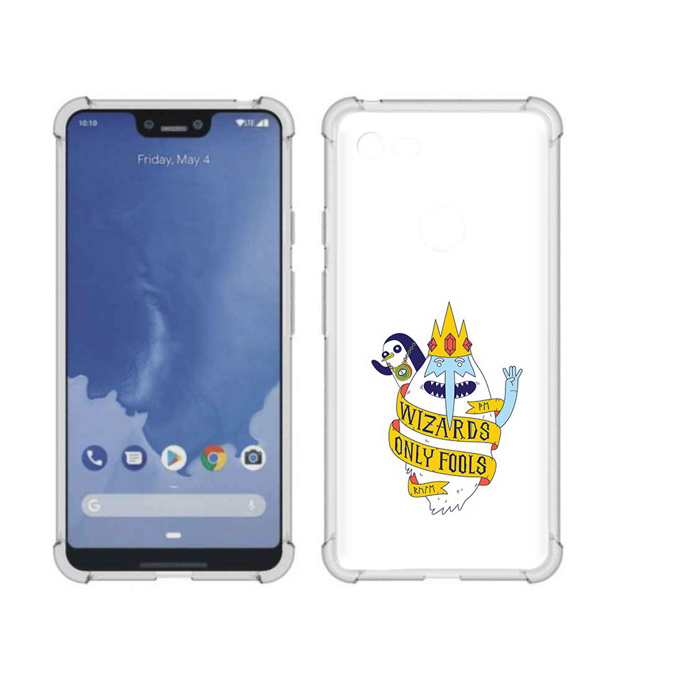 

Чехол MyPads Tocco для Google Pixel 3 XL время приключений снежный король, Прозрачный, Tocco