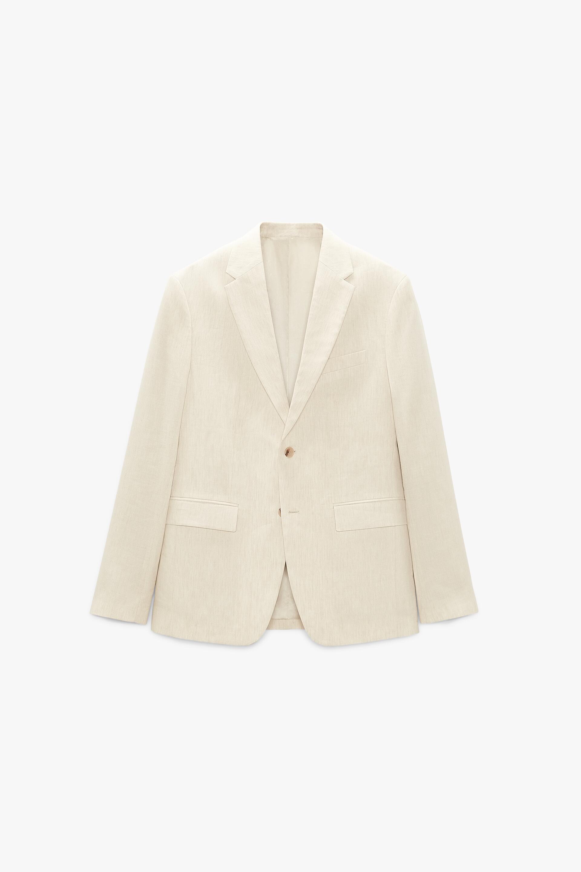 

Пиджак мужской ZARA 00706380 бежевый 48 RU (доставка из-за рубежа), 00706380