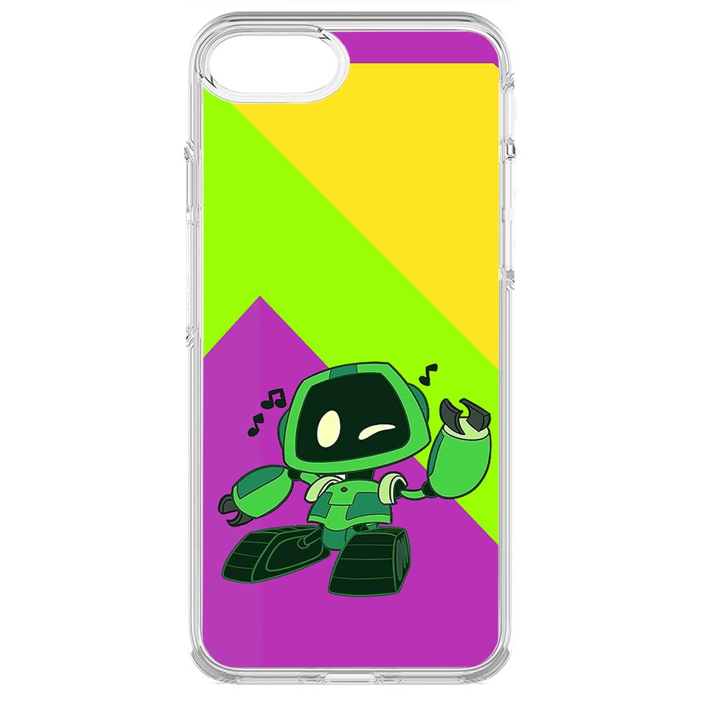 

Чехол-накладка Krutoff Clear Case Хаги Ваги - Буги-бот для iPhone SE 2020
