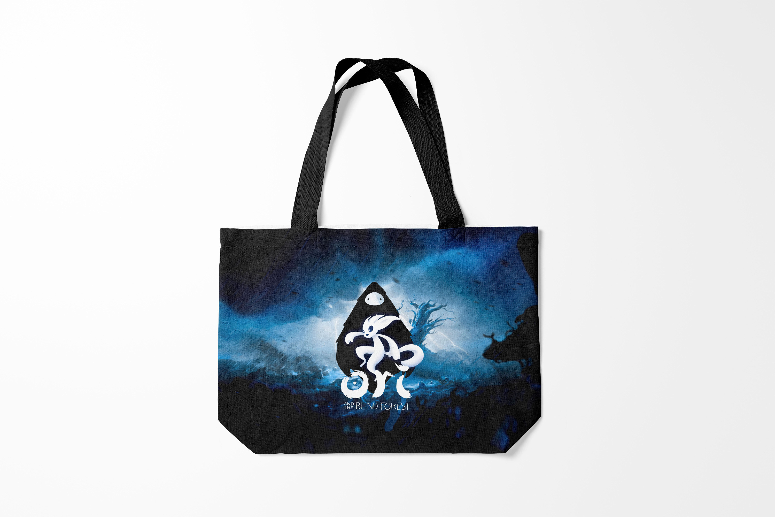 

Сумка шoппер унисекс Burnettie Ori and the will of wisps Wisp, черный, Ori and the will of wisps Wisp