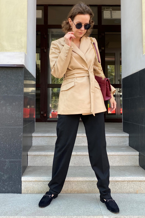 

Пиджак женский ZARINA 1328277607 бежевый 48, 1328277607