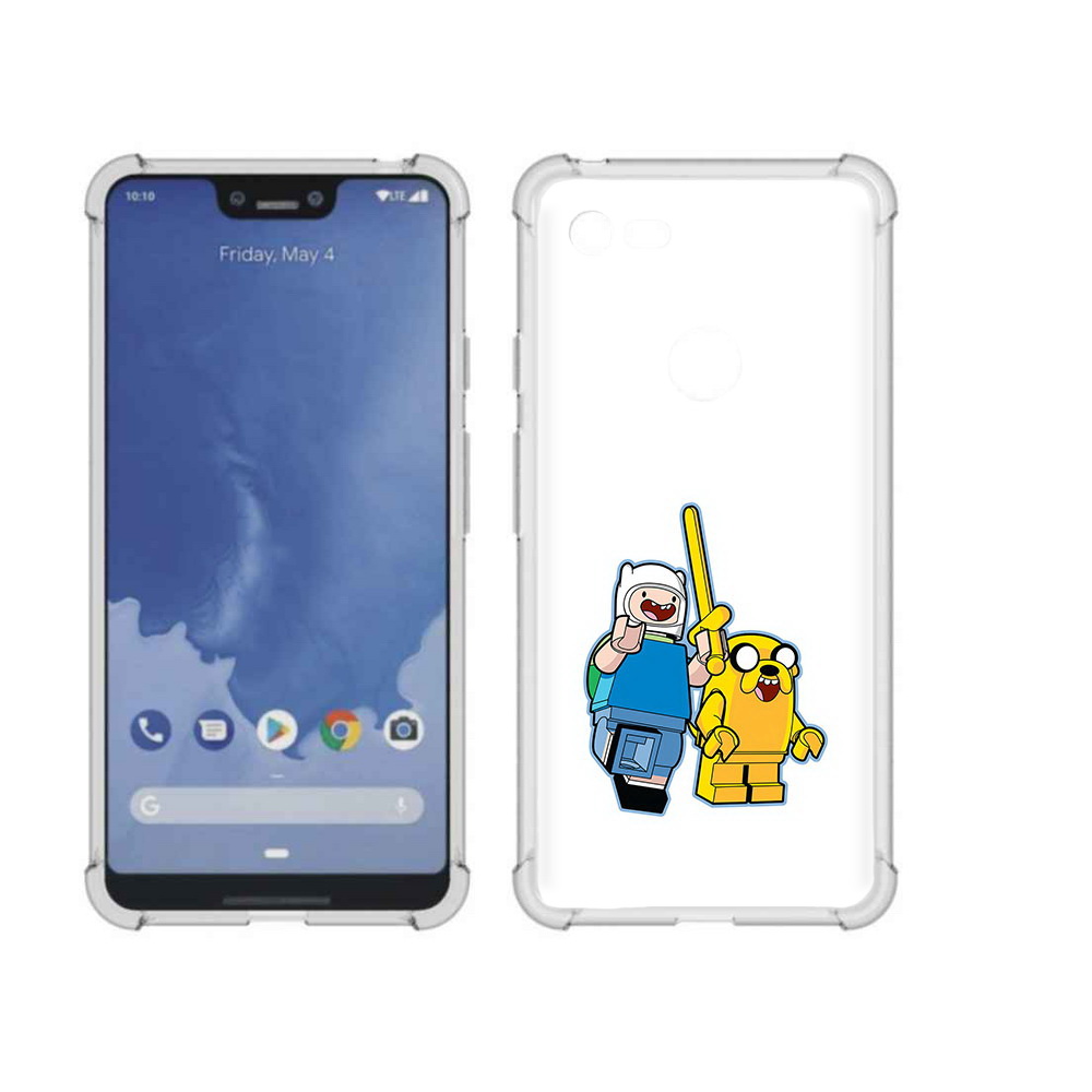 

Чехол MyPads Tocco для Google Pixel 3 XL время приключений лего, Прозрачный, Tocco