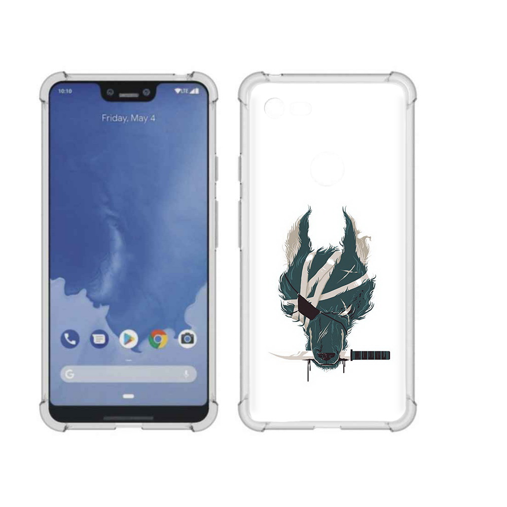 

Чехол MyPads Tocco для Google Pixel 3 XL волк-разбойник, Прозрачный, Tocco