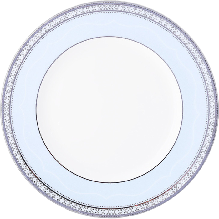 

Тарелка акцентная Noritake Трефолио голубая 25 см, Голубой