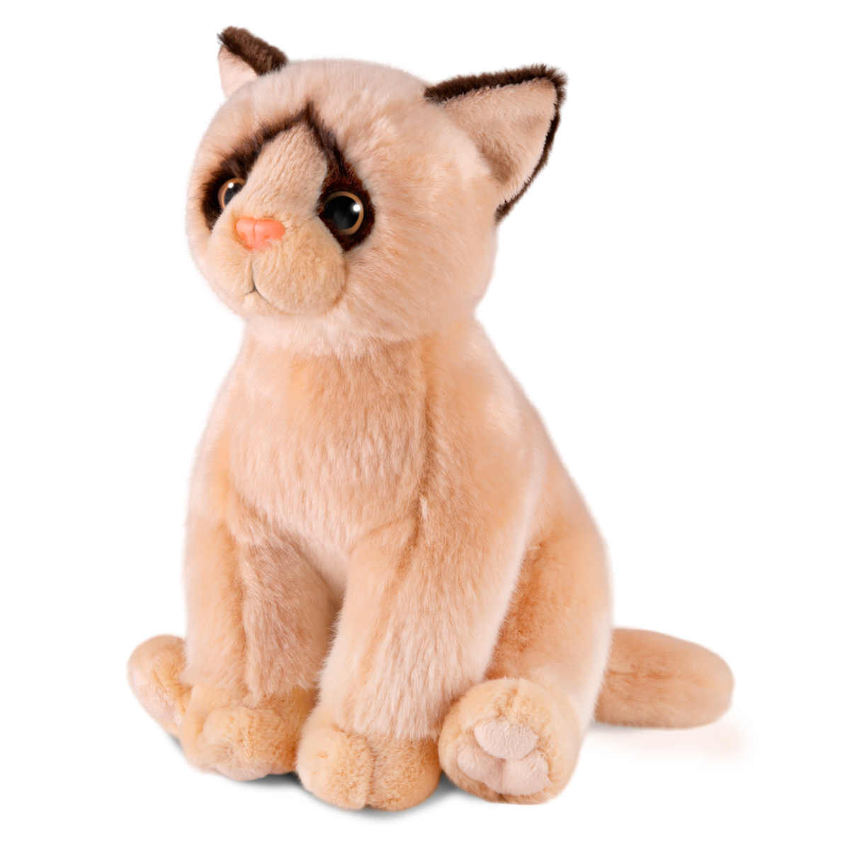Мягкая игрушка Maxitoys реалистичный кот ML-SO-130222-25-3 белый