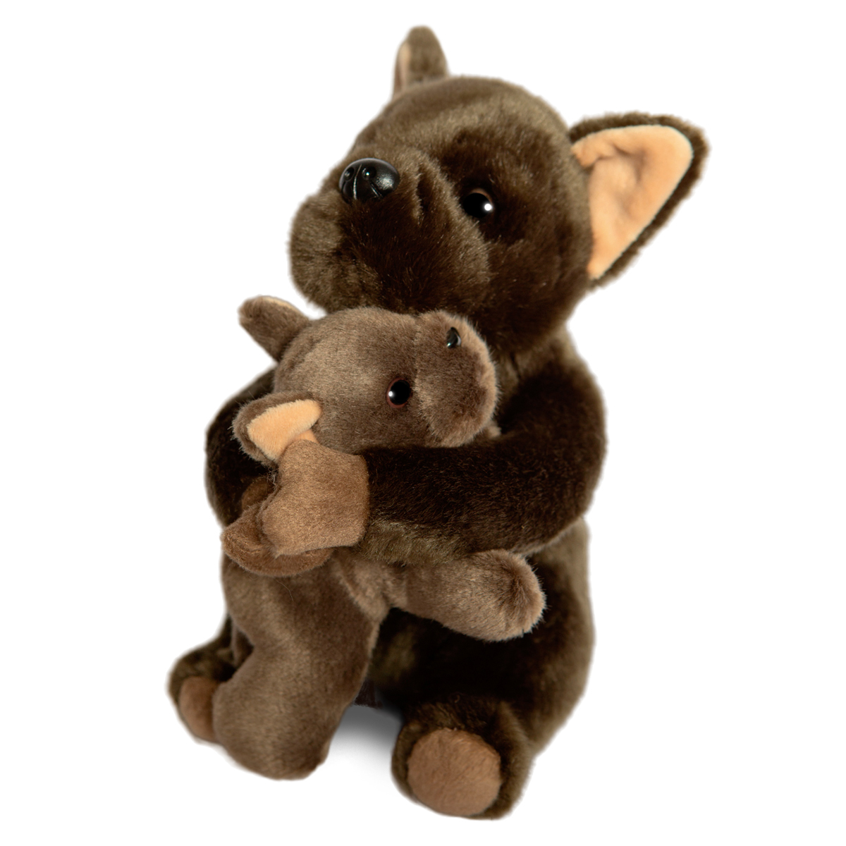 Мягкая игрушка Maxitoys реалистичная собака бульдог с детенышем ML-SO-130222-25-21 черный мягкая игрушка maxitoys реалистичная мишка коала с детенышем ml so 130222 25 22 серый