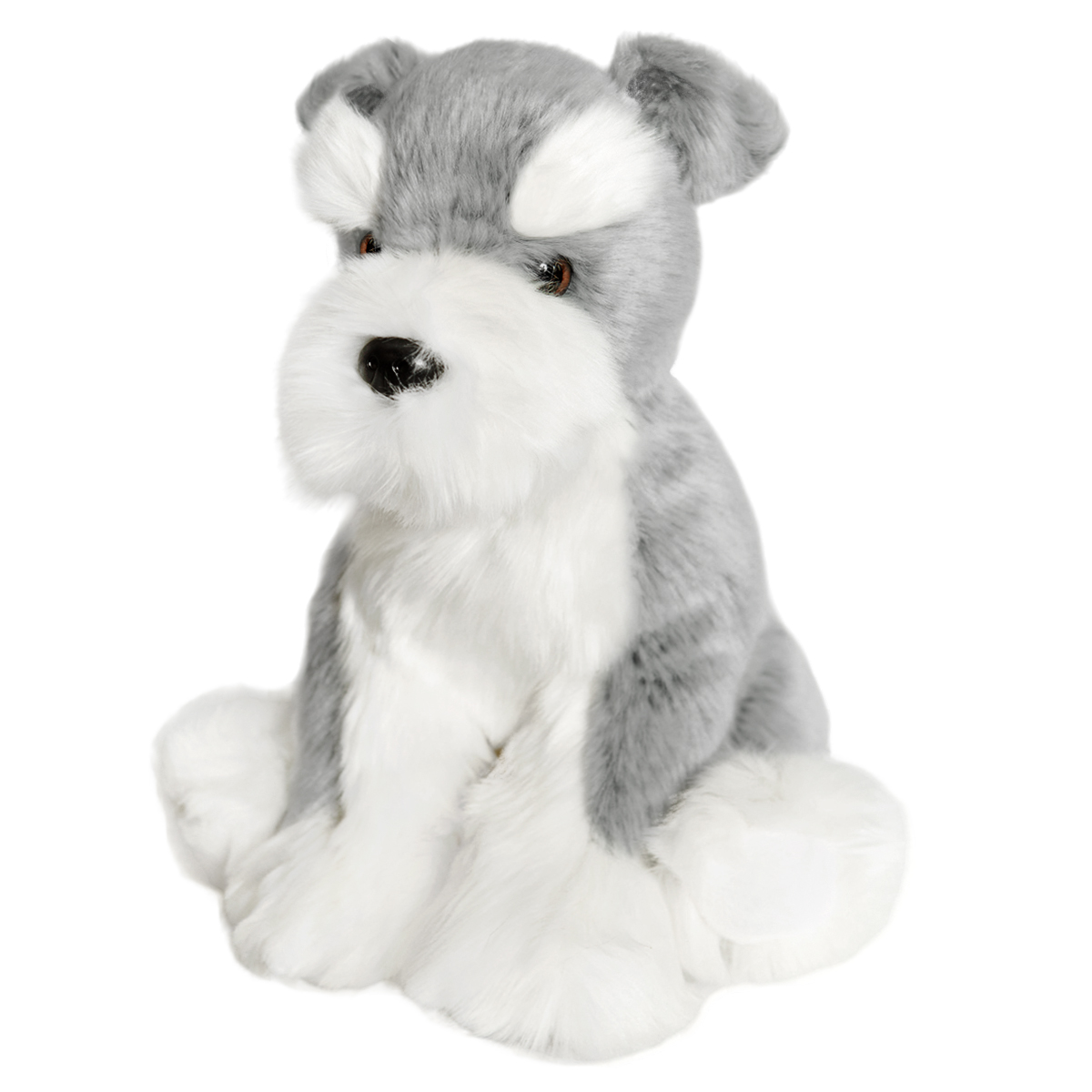 Мягкая игрушка Maxitoys реалистичная собака ML-SO-130222-25-16 серый игрушка на панель авто собака на подушке серый окрас