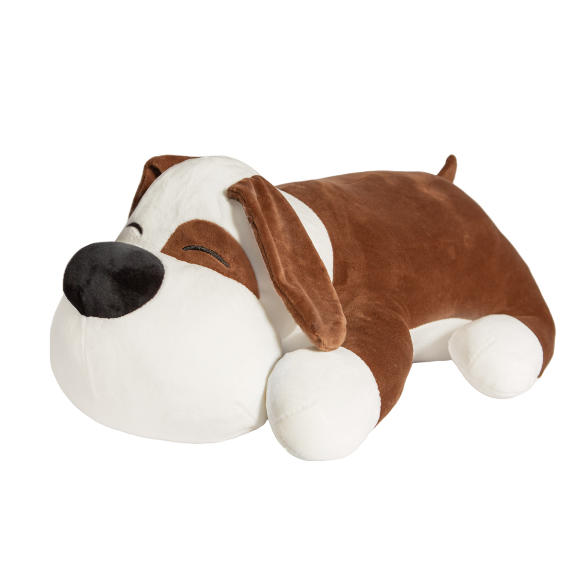 Мягкая игрушка MAXITOYS собака с пледом 60 см 300523-5-1-60 коричневый