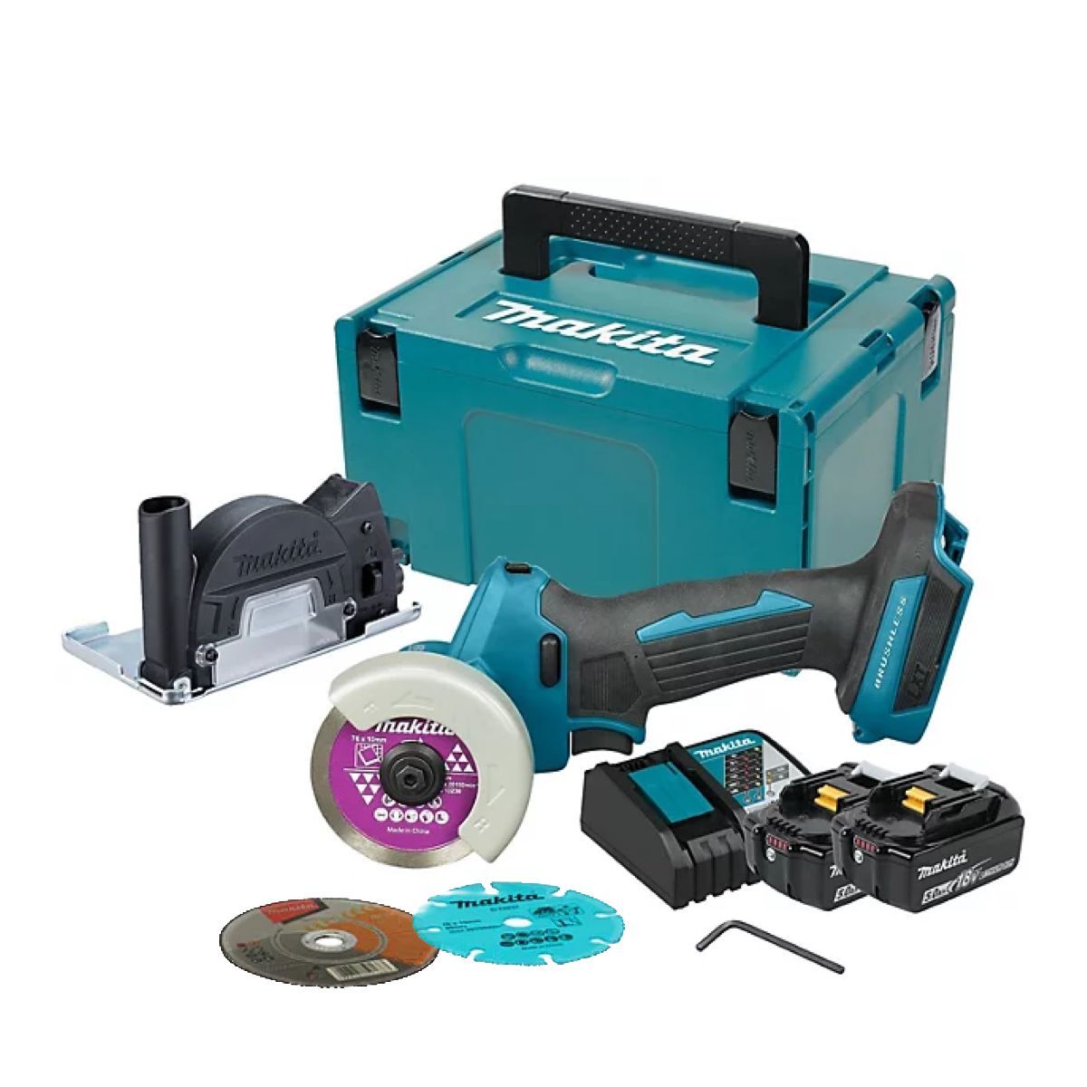 Аккумуляторная дисковая пила Makita DMC300RTJ дисковая циркулярная пила kress ku436p 710вт 120мм