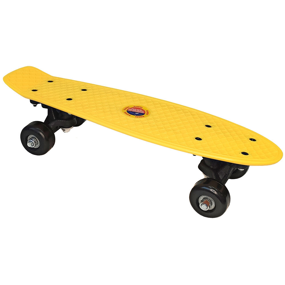 фото E33082 скейтборд пластиковый 41x12cm (желтый) (sk400) milinda