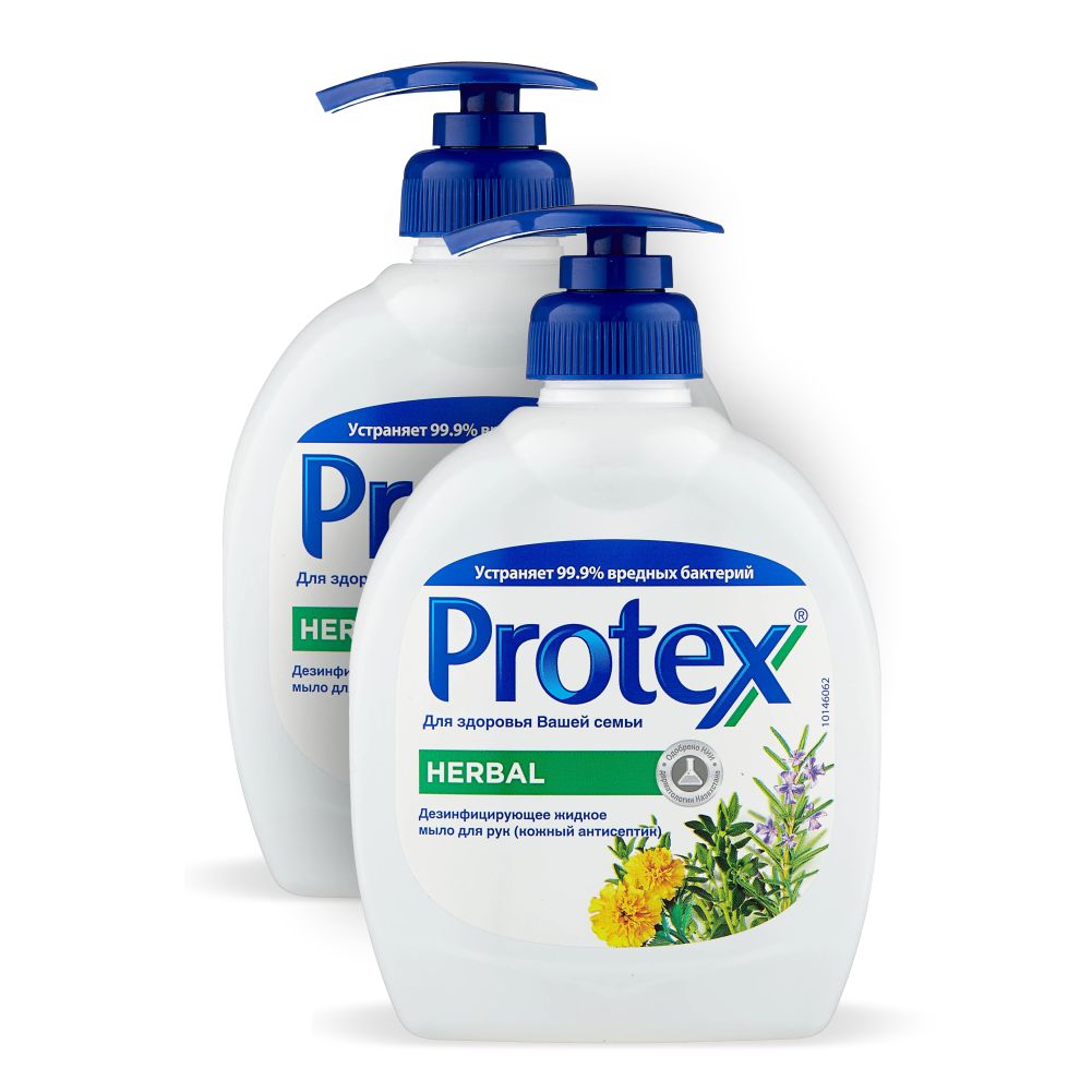 Комплект Антибактериальное жидкое мыло Protex Herbal 300 мл х 2 шт жидкое мыло protex herbal антибактериальное 300мл