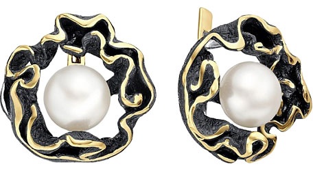 

Серьги женские De Fleur 52233Y1B из серебра, культивированный жемчуг, 52233Y1B