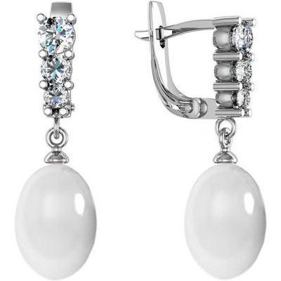 

Серьги из серебра с жемчугом ПРИВОЛЖСКИЙ ЮВЕЛИР 381934-FA11ZM07, 381934-FA11ZM07
