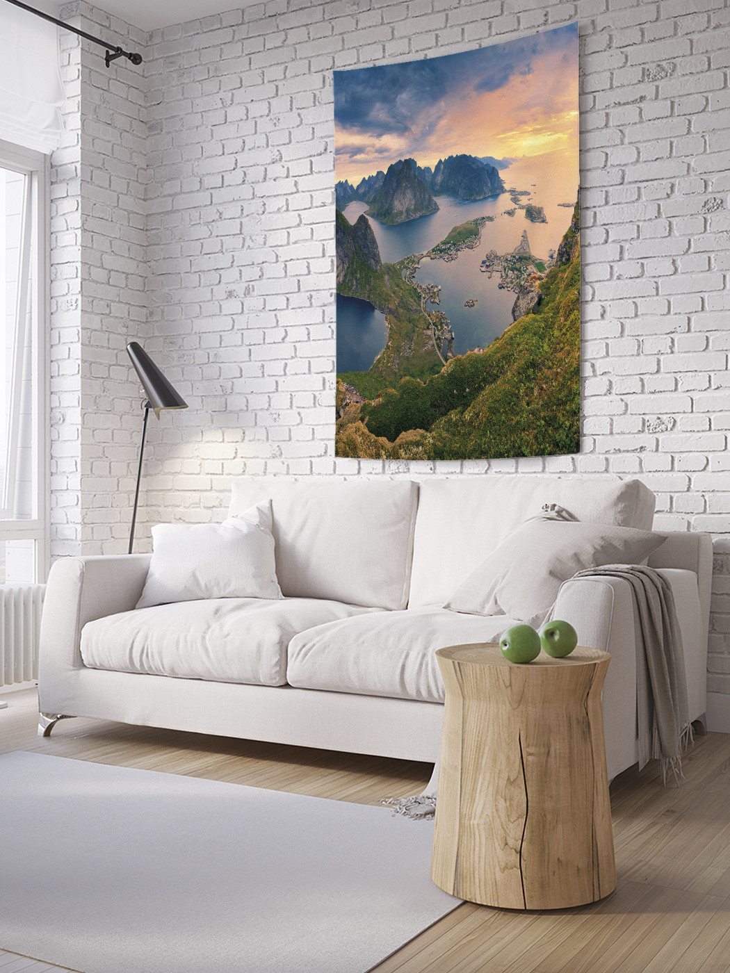 

Вертикальное фотопанно на стену JoyArty Горы в океане 100x150 см, Горы в океане