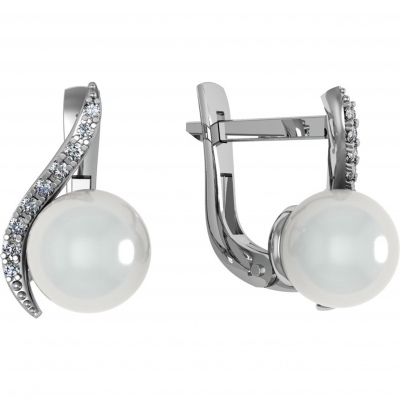 

Серьги из серебра с жемчугом ПРИВОЛЖСКИЙ ЮВЕЛИР 371410-FA11ZM07, 371410-FA11ZM07