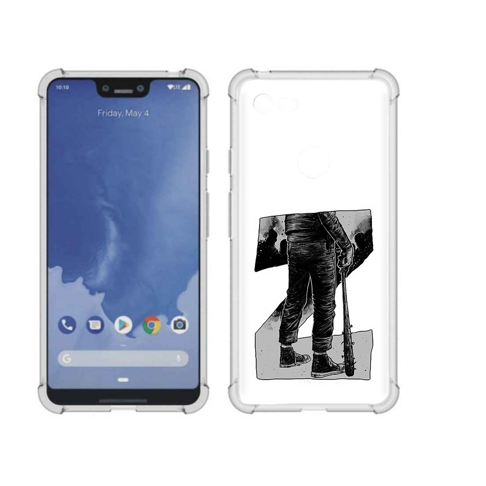 

Чехол MyPads Tocco для Google Pixel 3 XL воин черно белый, Tocco