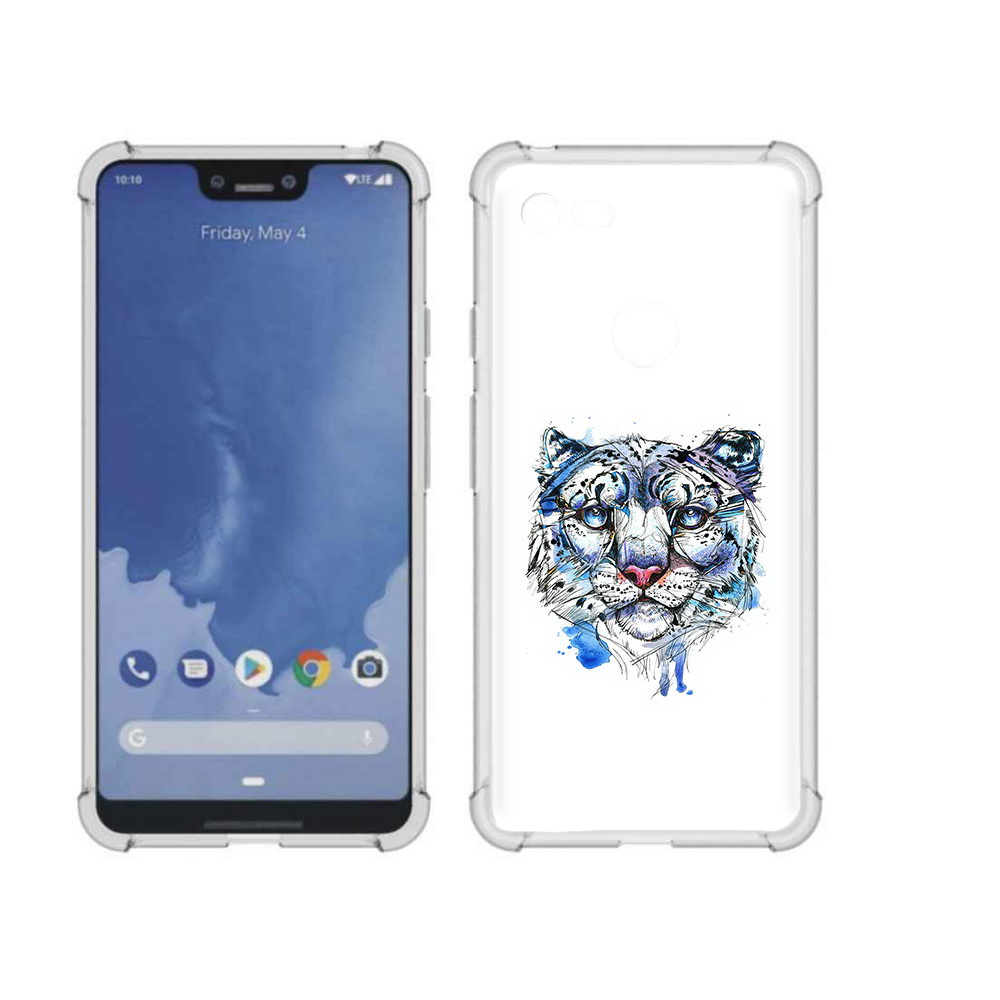 

Чехол MyPads Tocco для Google Pixel 3 XL водяной тигр, Прозрачный, Tocco