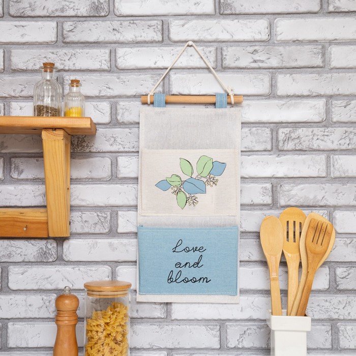 

Кармашек текстильный Этель "Love and bloom", 41*20 см, Flower mood