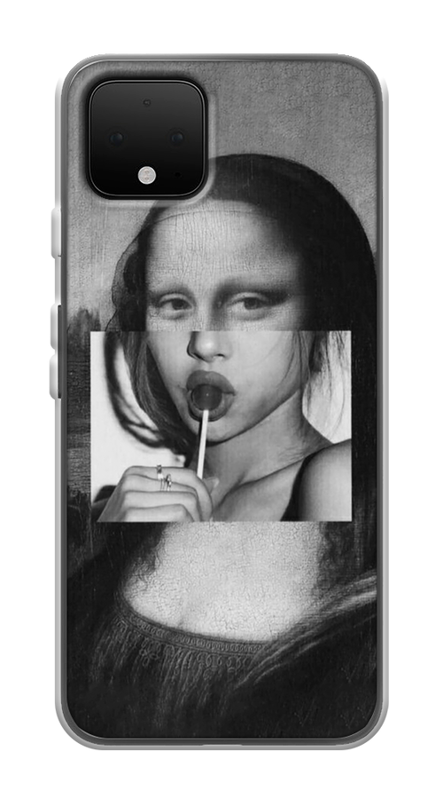 

Чехол Awog на Google Pixel 4 "Mona Lisa sucking lollipop", Разноцветный, 270250-9