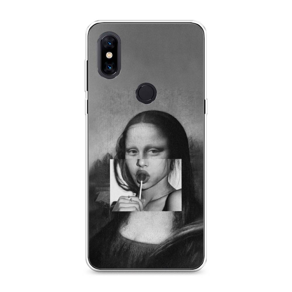 

Чехол Awog на Xiaomi Mi Mix 3 "Mona Lisa sucking lollipop", Разноцветный, 34950-9