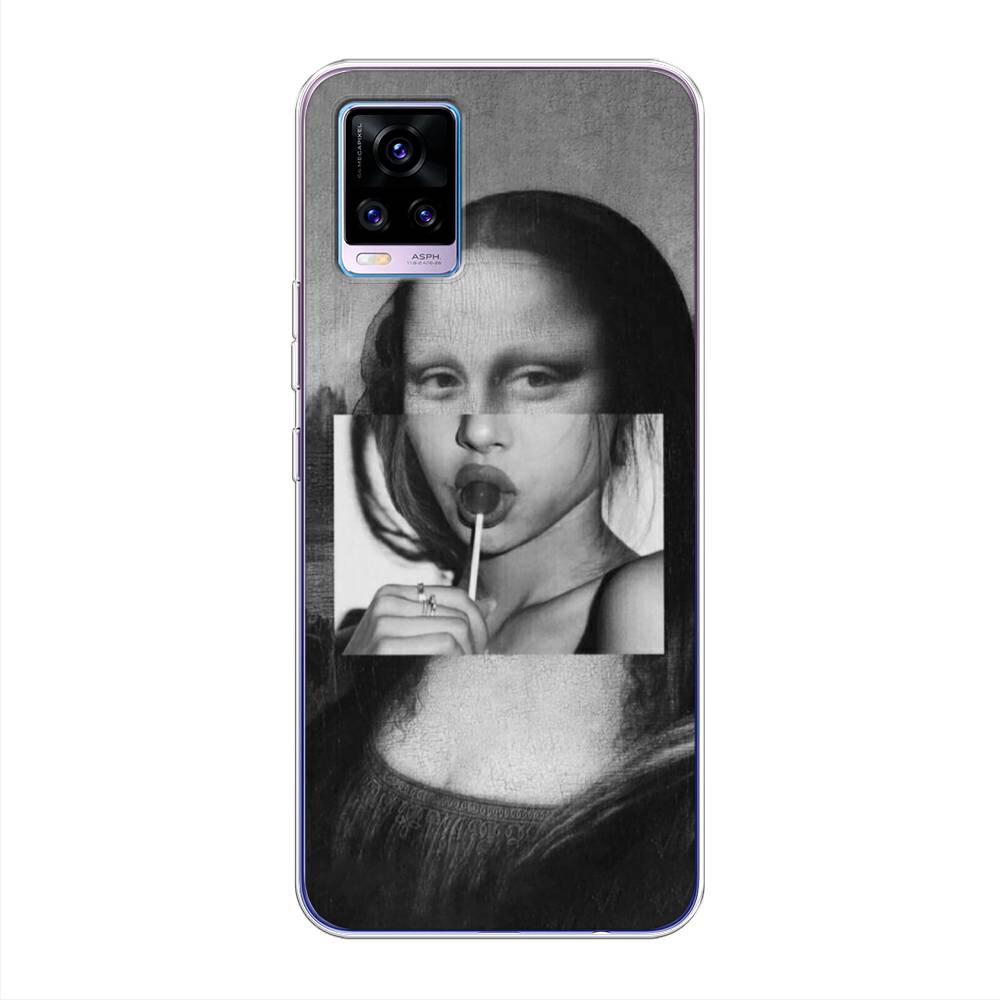 

Чехол Awog на Vivo V20 "Mona Lisa sucking lollipop", Разноцветный, 263350-9
