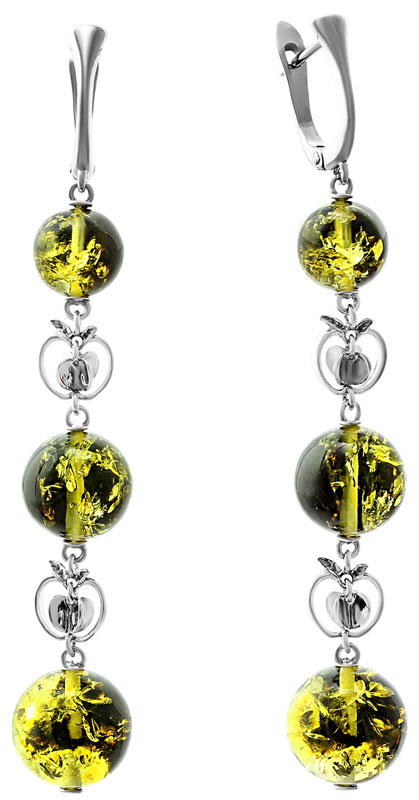 

Серьги женские Darvin 429391032MQ из серебра, янтарь, 429391032MQ