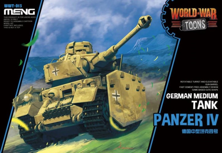 фото Сборная модель meng german medium tank panzer iv wwt-013 meng model